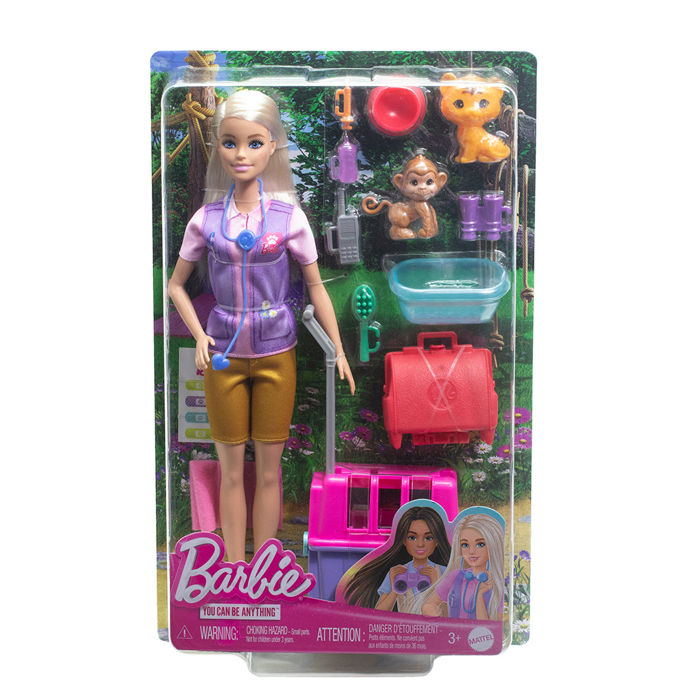 Barbie animal rescuer doll & playset on sale