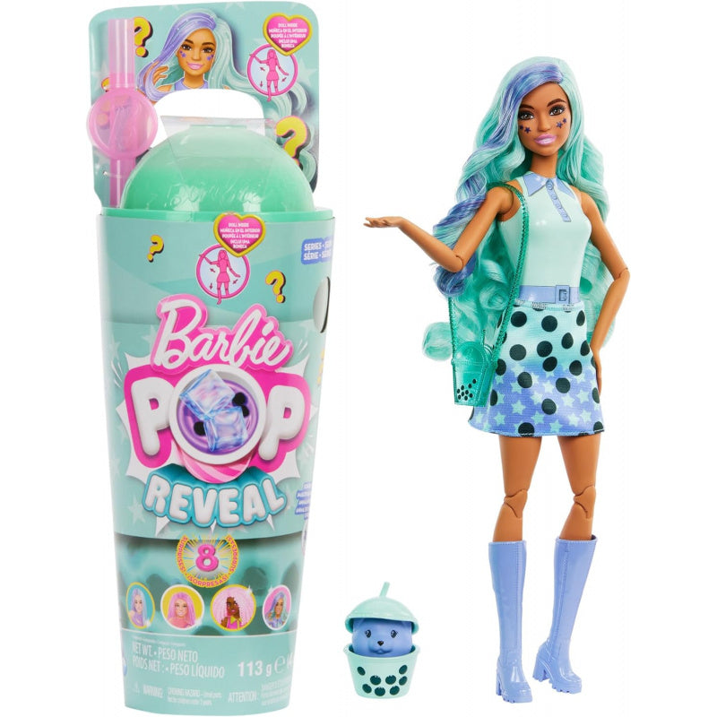 Barbie Pop Reveal Boba Series Doll Multicolor