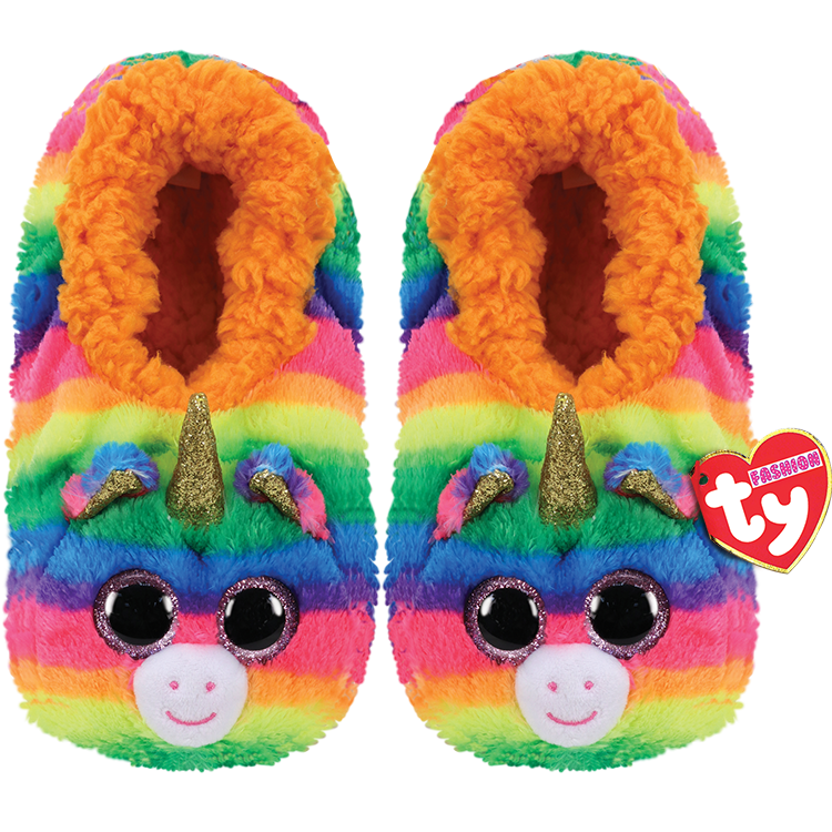 Ty Fashion Gemma the Rainbow Unicorn Slippers Kids S M L Toytown Toytown Toronto