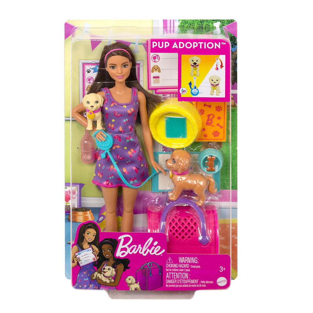 Barbie doll with dog that has puppies online