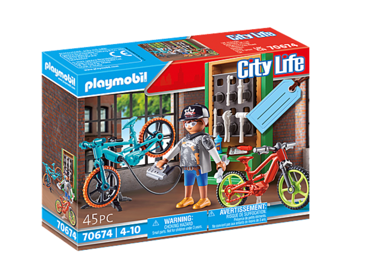 Playmobil City Life Bike Workshop Gift Set