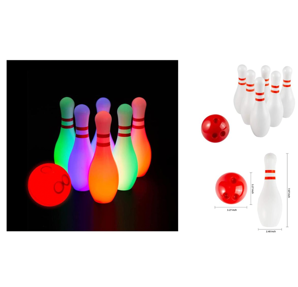 Light up bowling set online