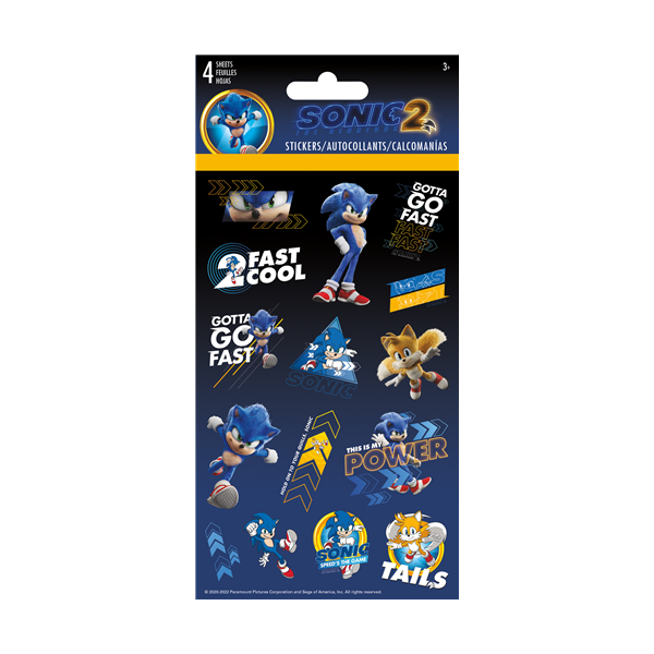 Sonic the Hedgehog 2 Stickers Toytown – Toytown Toronto