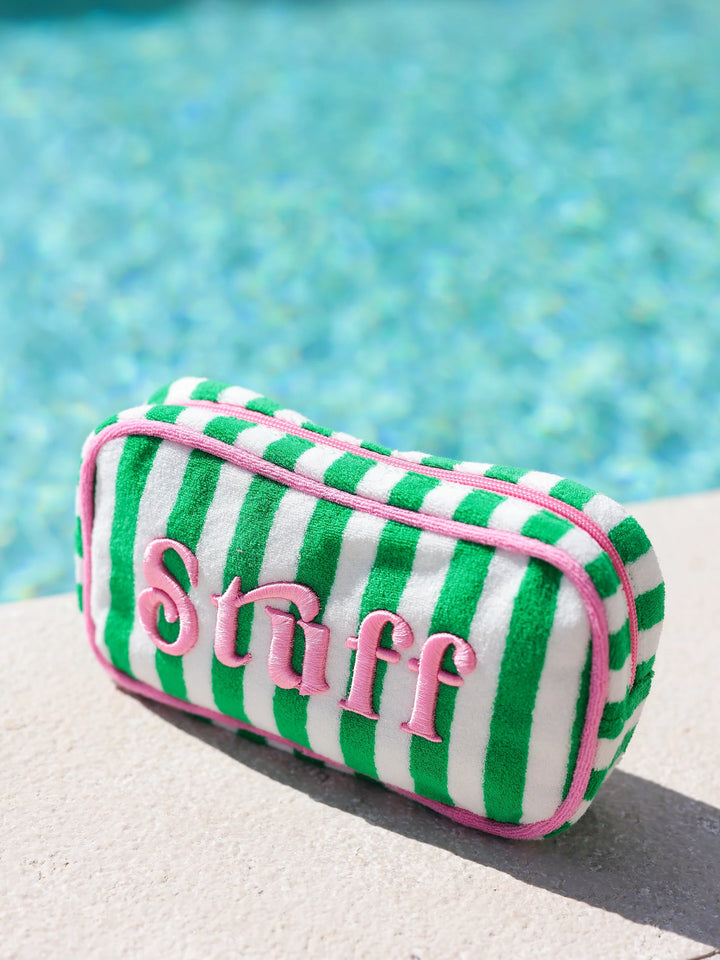 Cabana Stripe Small Zip Pouch