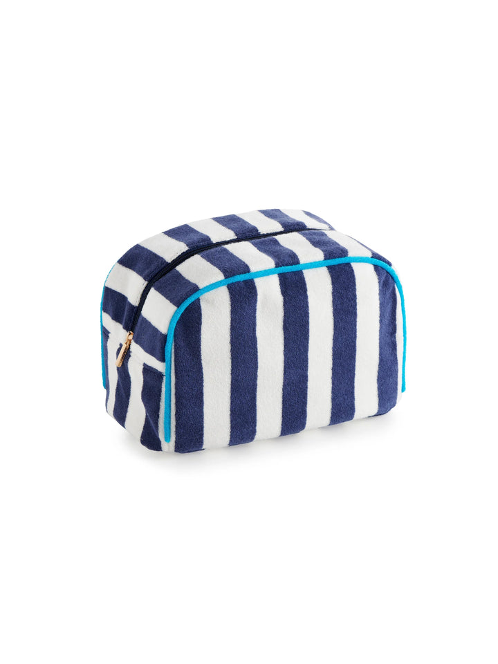 Cabana Large Stripe Zip Pouch