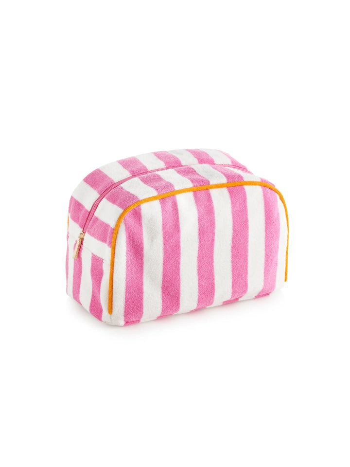 Cabana Large Stripe Zip Pouch