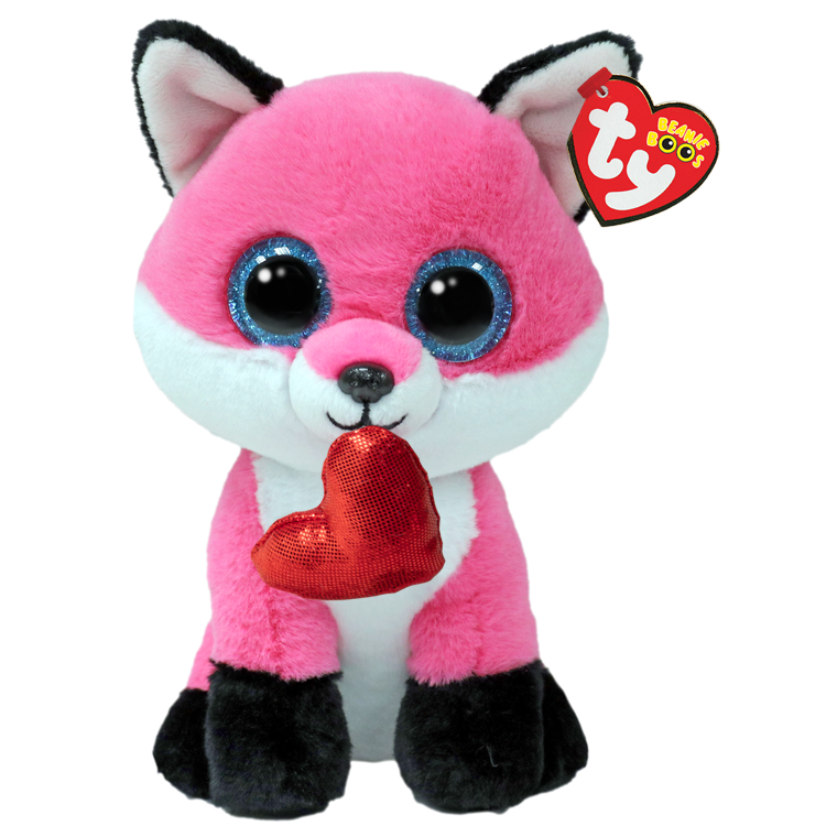 Ty Beanie Boos Parfait Pink Fox Plush 6"