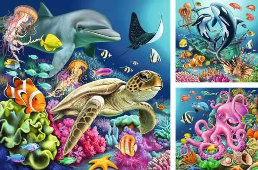 Ravensburger Underwater Jigsaw Puzzle 3x49pc