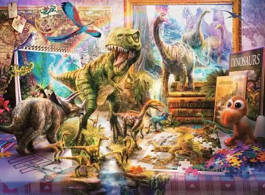 Ravensburger Dino Toys Come To Life 100pc Puzzle