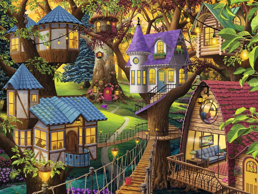 Ravensburger Twilight In The Treetops Jigsaw Puzzle 1500pc