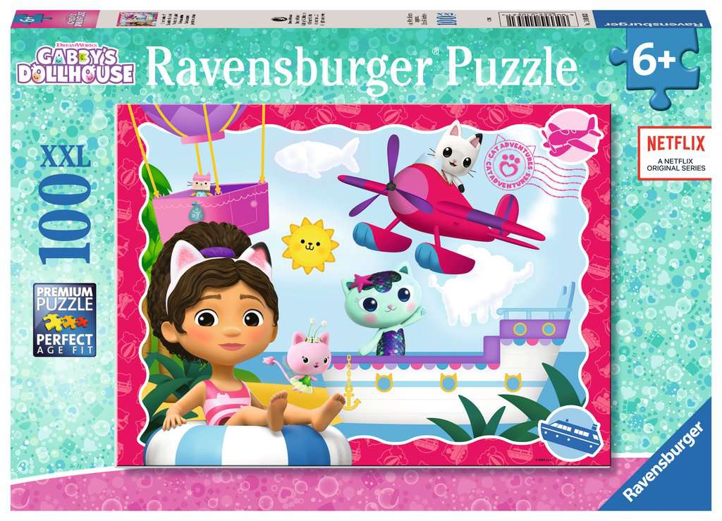 Ravensburger Gabby's Dollhouse Cat Adventures! 100Pc Puzzle