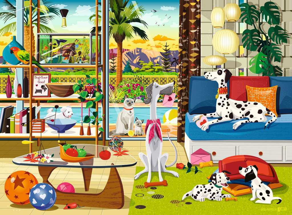 Ravensburger Pets Of Palm Springs 500Pc Puzzle