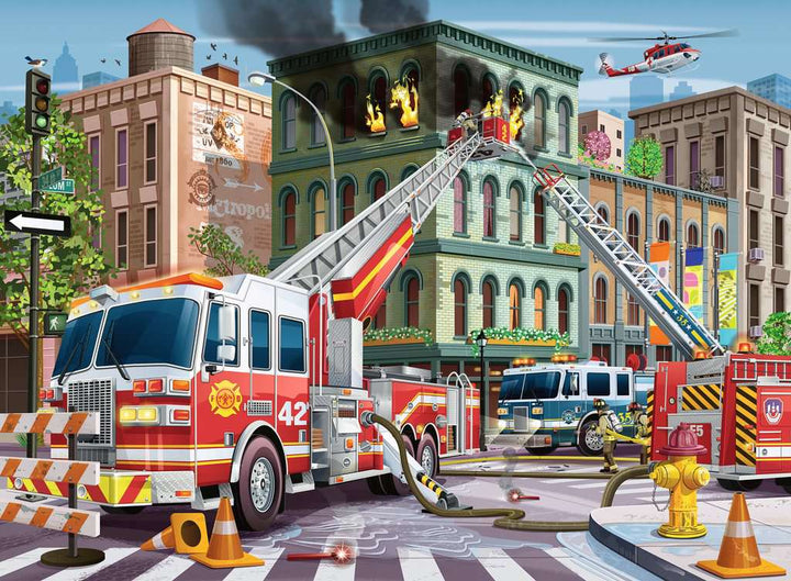 Ravensburger Fire Truck Rescue Jigsaw Puzzle 100pc