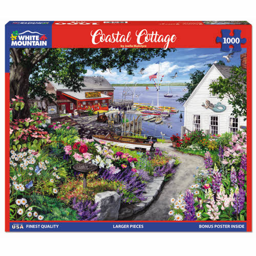 White Mountain Coastal Cottage 1000Pc Puzzle