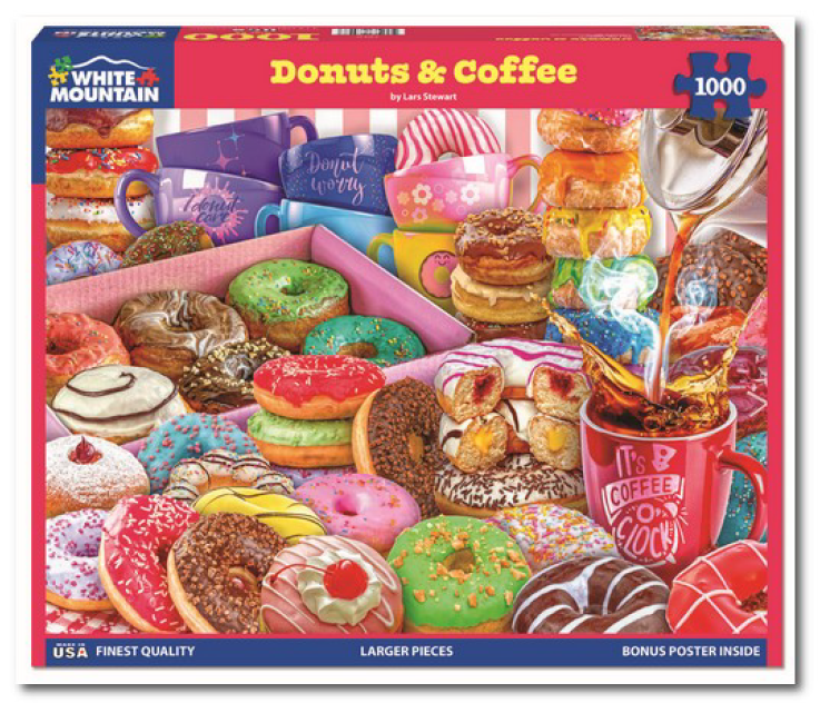 White Mountain Donut & Coffee 1000Pc Puzzle