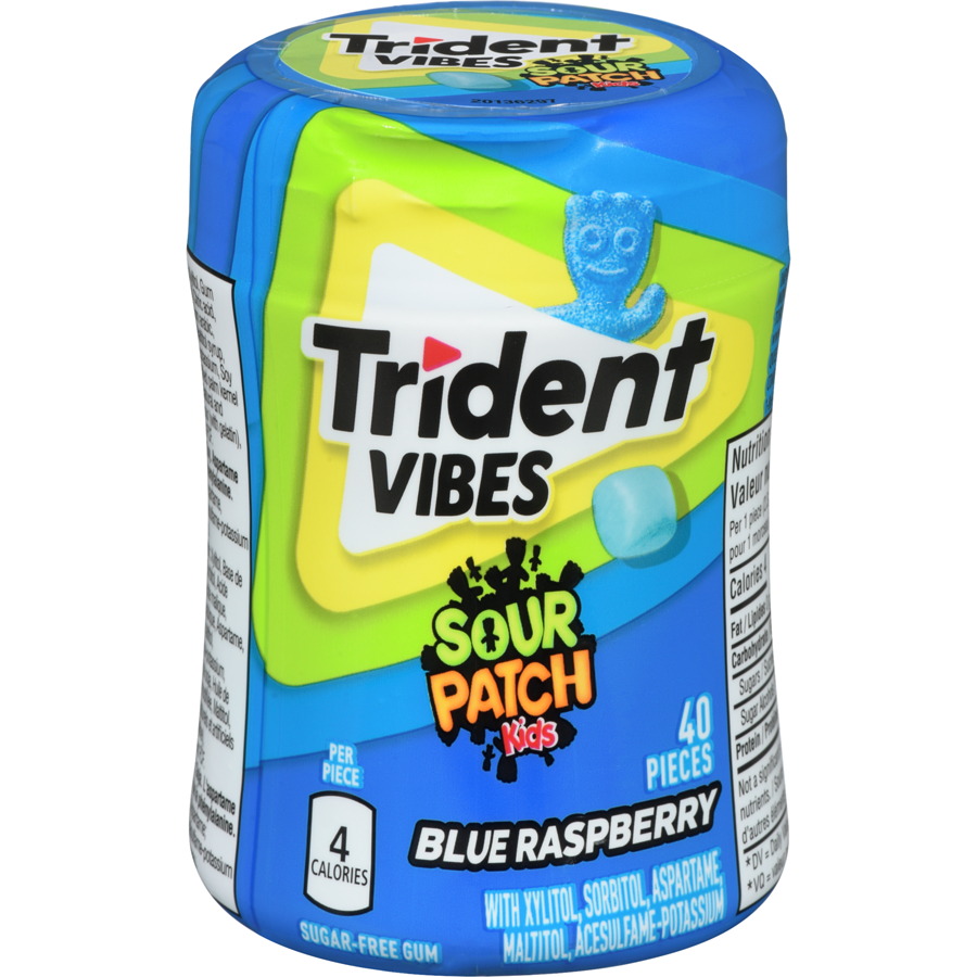 Trident Vibes Sour Patch Kids Blue Raspberry