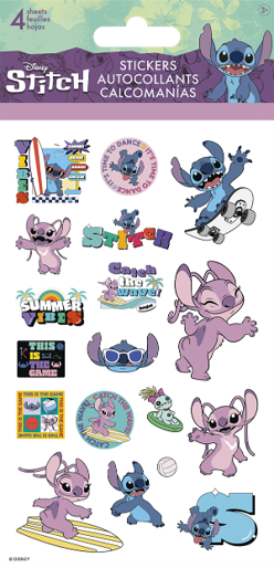 Disney Stitch In Sports Stickers