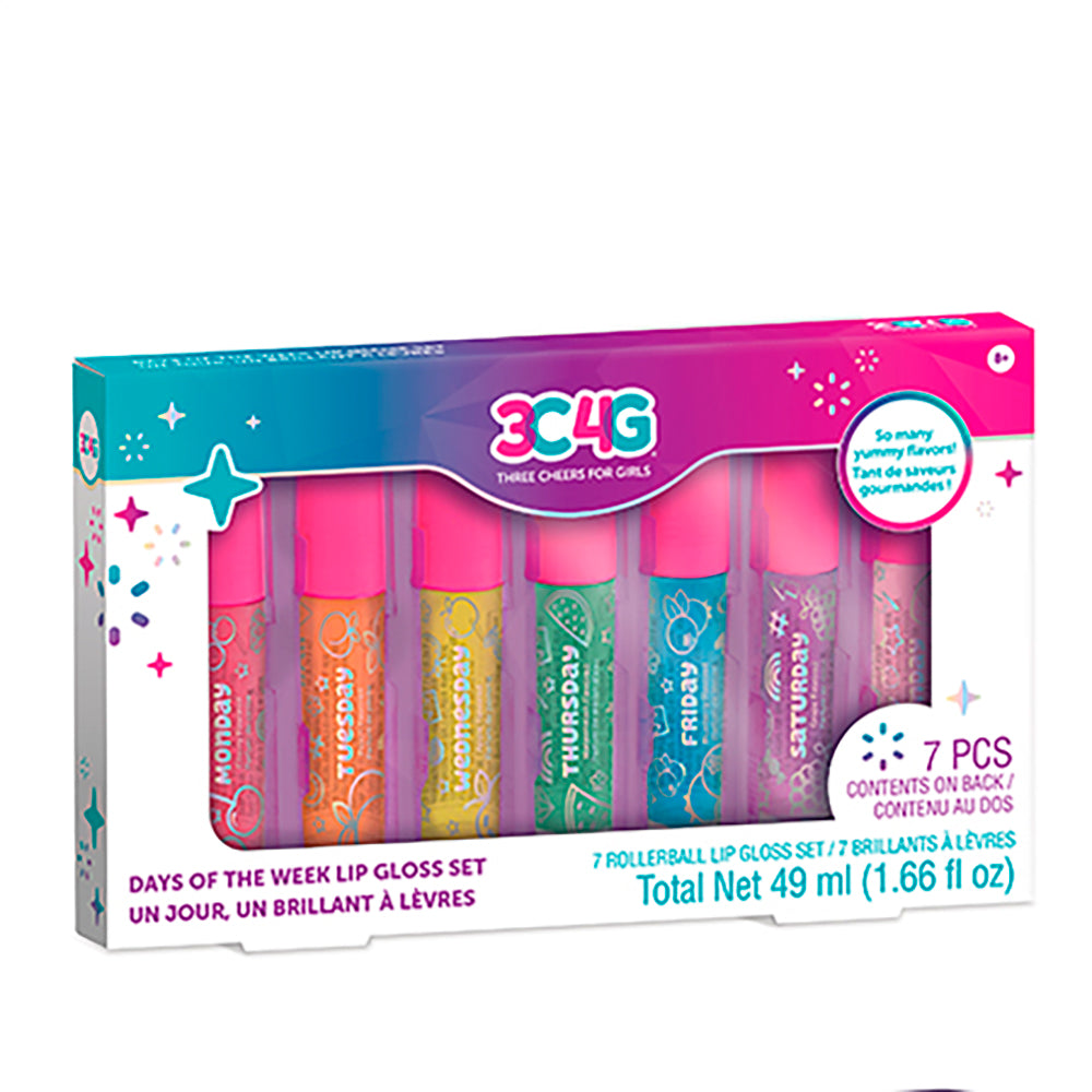 Days of the Week Rollerball Lip Gloss Set