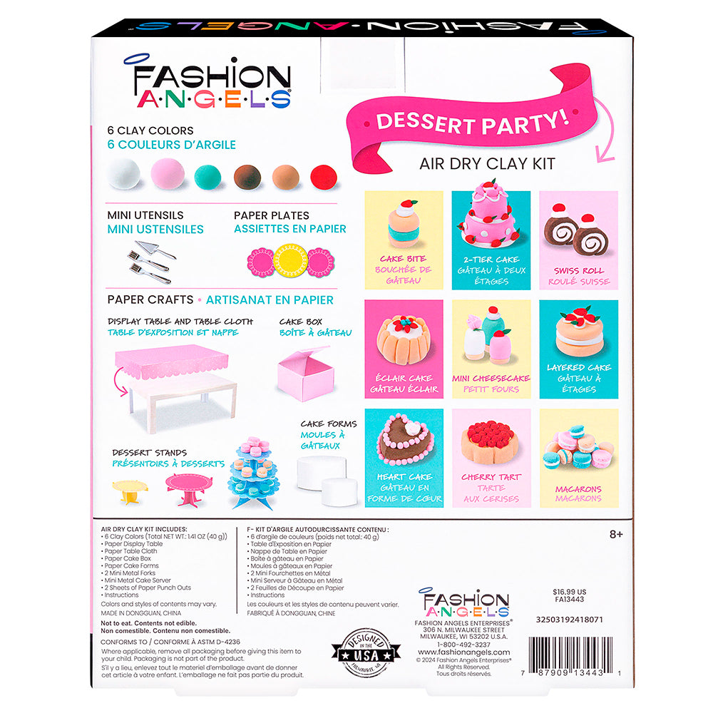 Fashion Angels - Dessert Party Air Dry Clay Kit