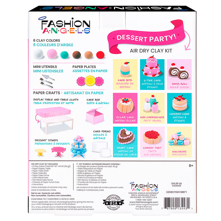 Fashion Angels - Dessert Party Air Dry Clay Kit