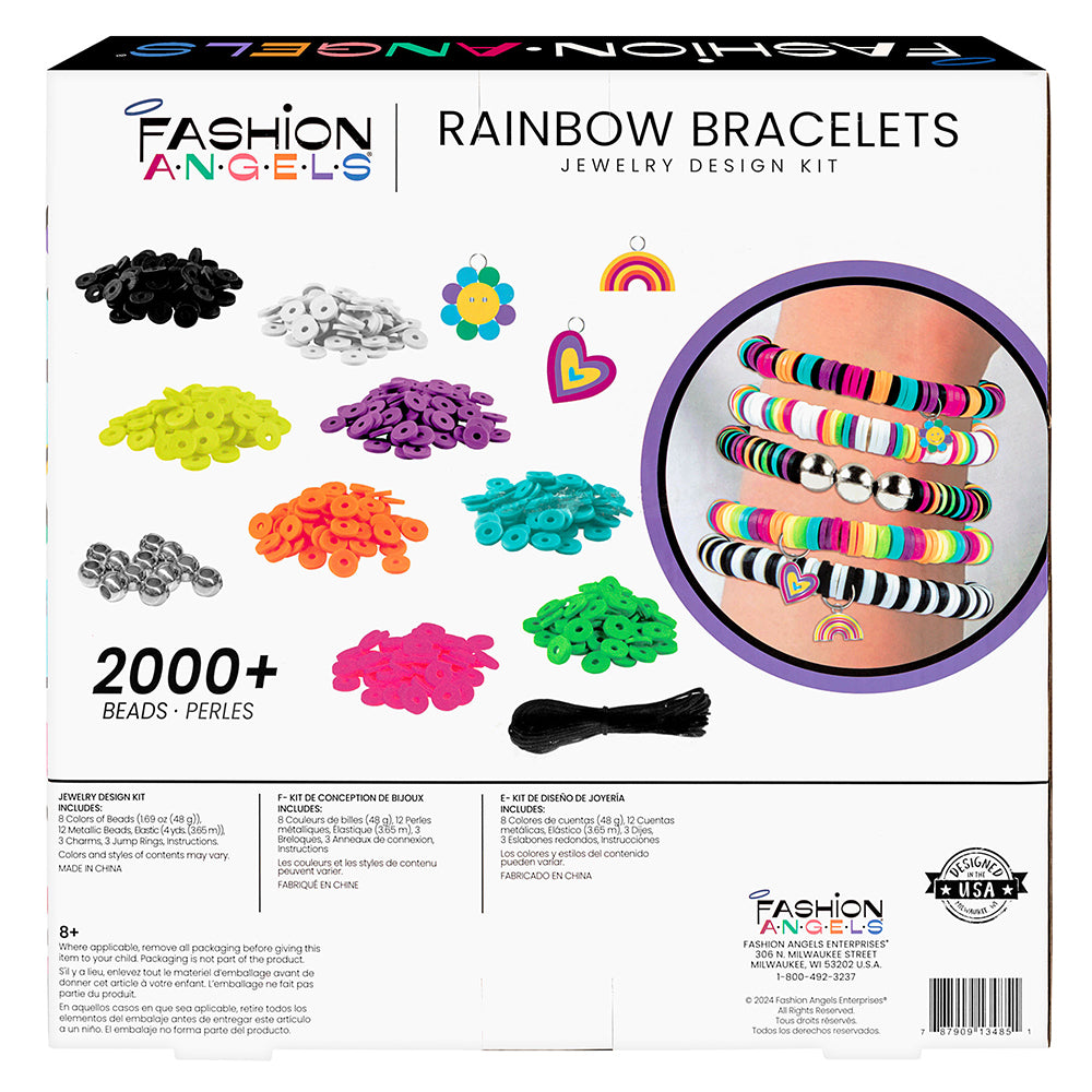 Fashion Angels - Rainbow Bracelet Jewelry Design Kit 2000 Beads