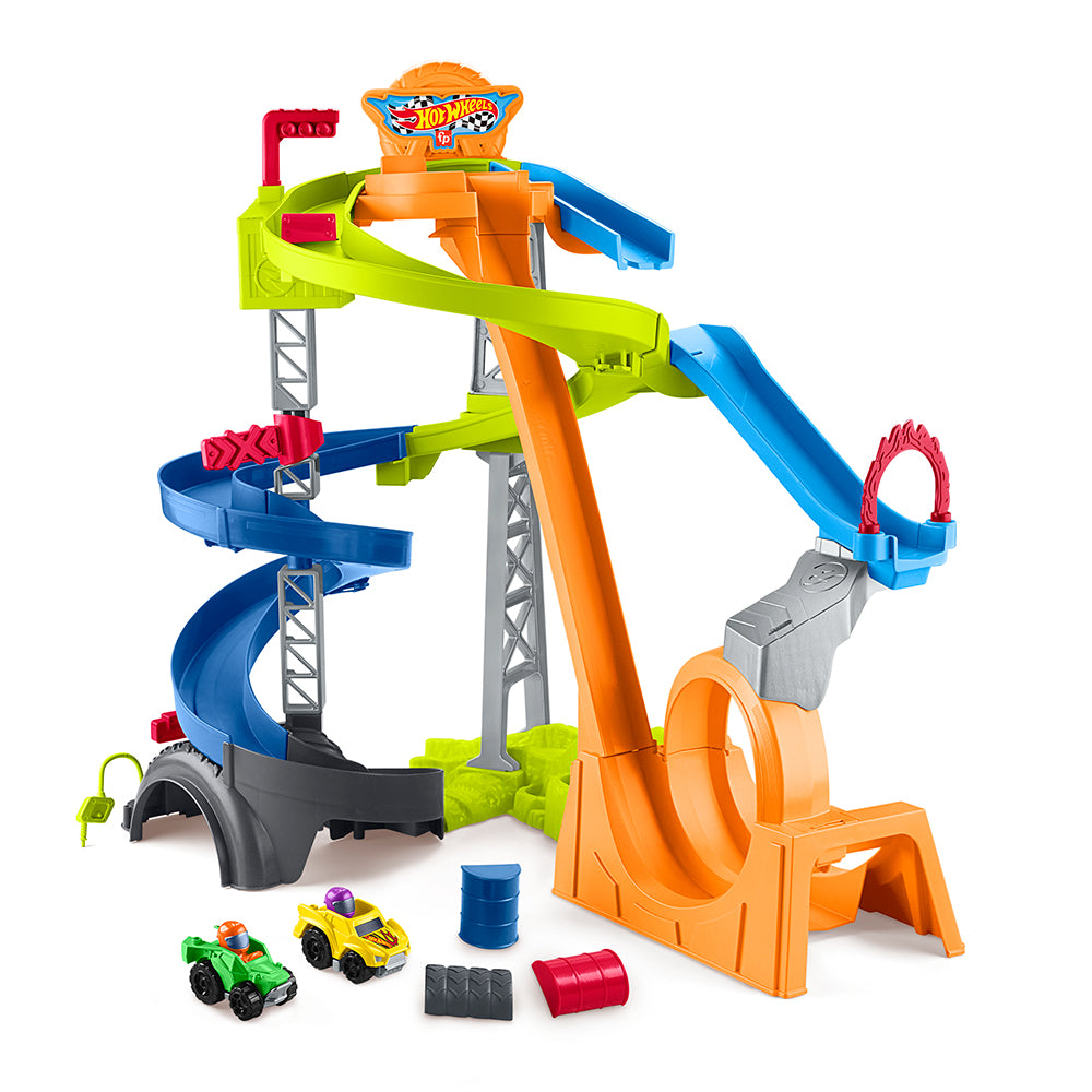 Fisher-Price Little People Hot Wheels Spiral Stunt Speedway