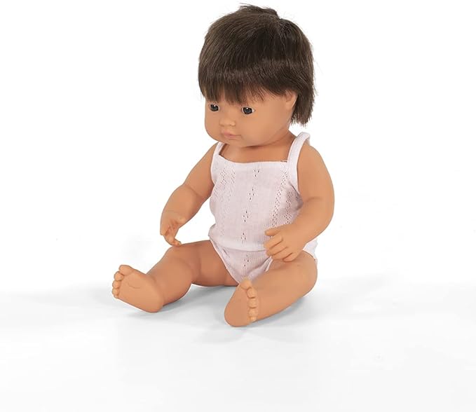 Baby Doll Brunette Anatomically Correct Boy 15"