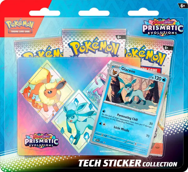 Pokemon SV08.5 Prismatic Evolutions Tech Sticker Collection