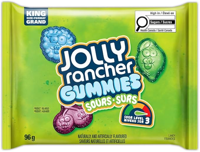 Jolly Rancher Gummies Sours 96g King Size