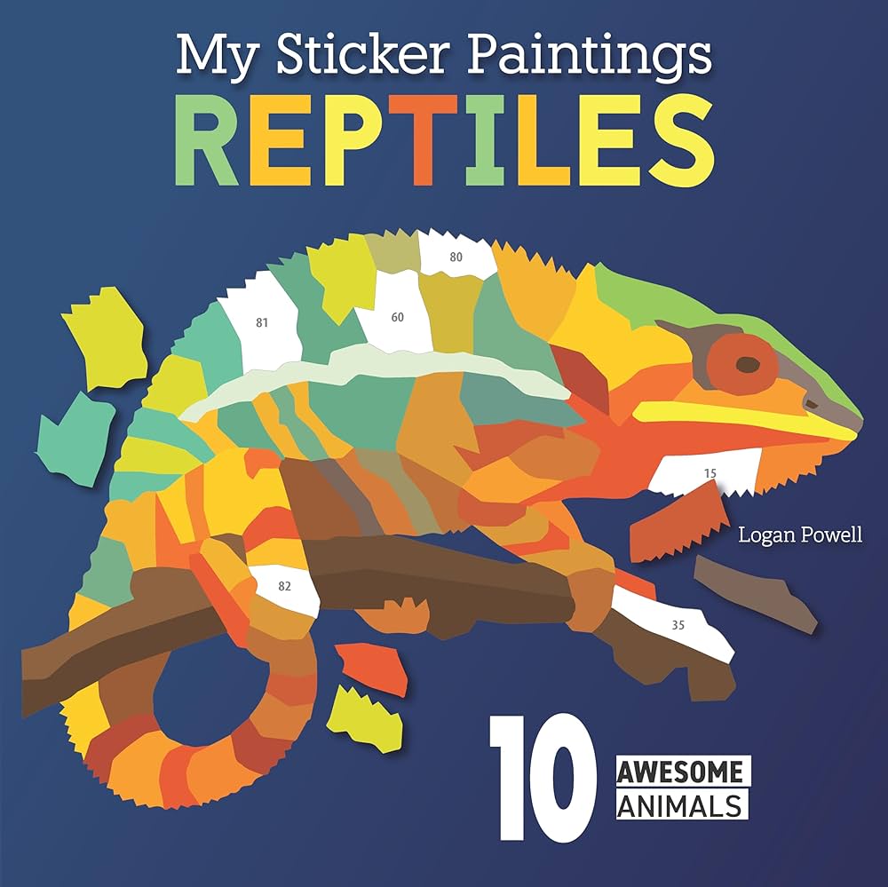 My Sticker Paintings: Reptiles