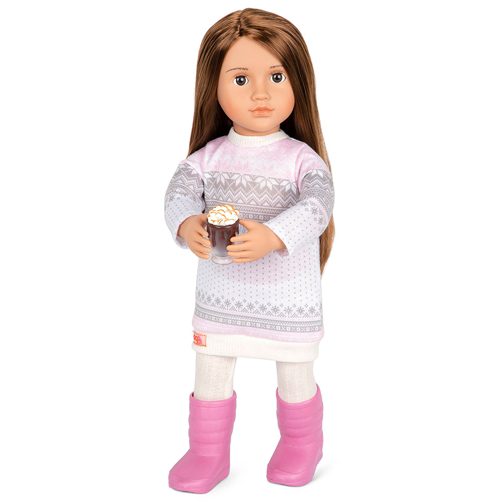 Our Generation Doll Deluxe- Sandy Off To Winter Camp 18"