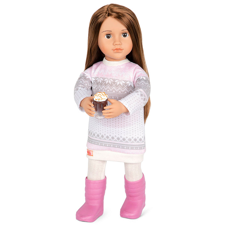 Our Generation Doll Deluxe- Sandy Off To Winter Camp 18"