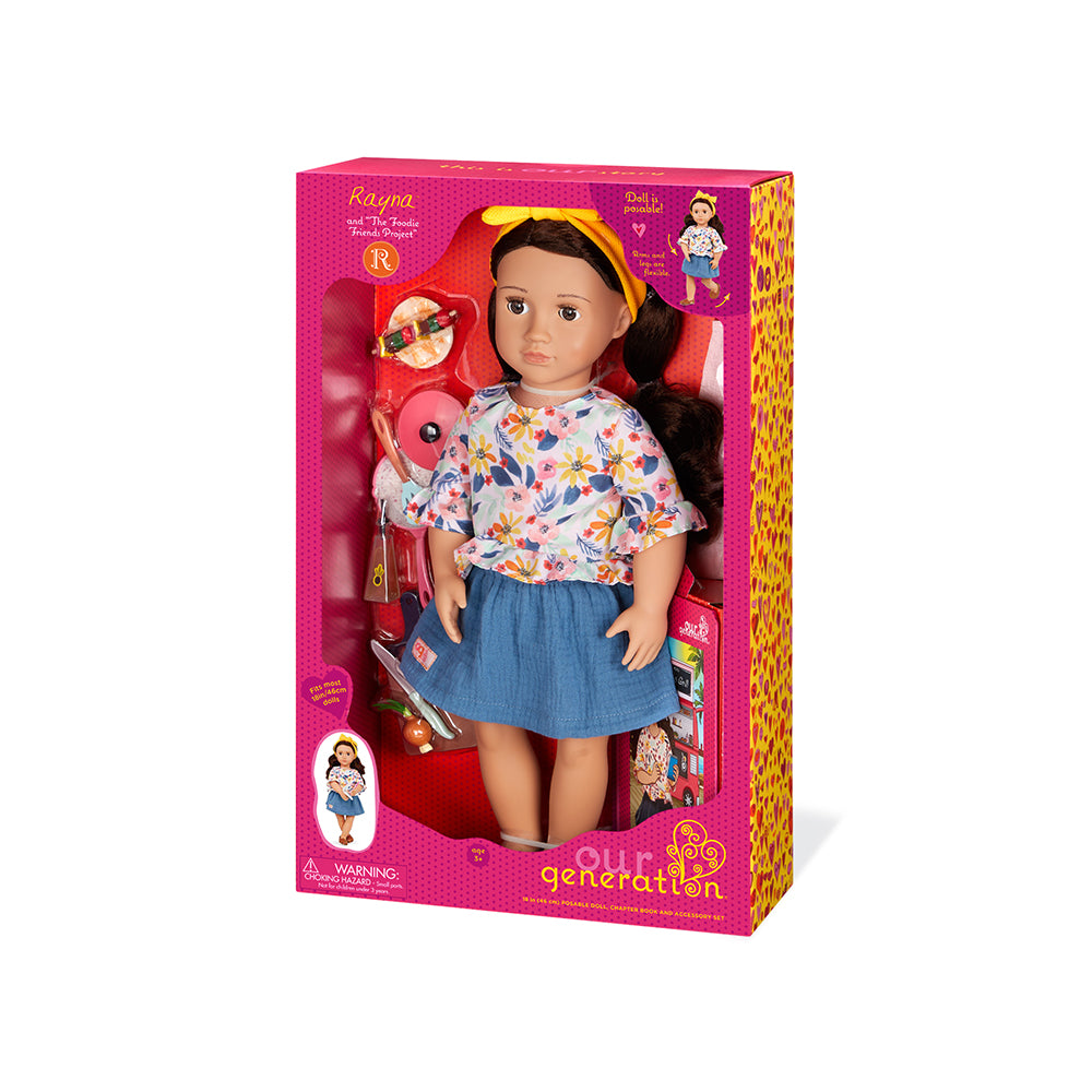 Our Generation Doll Deluxe- Rayna The Foodie Friend 18"