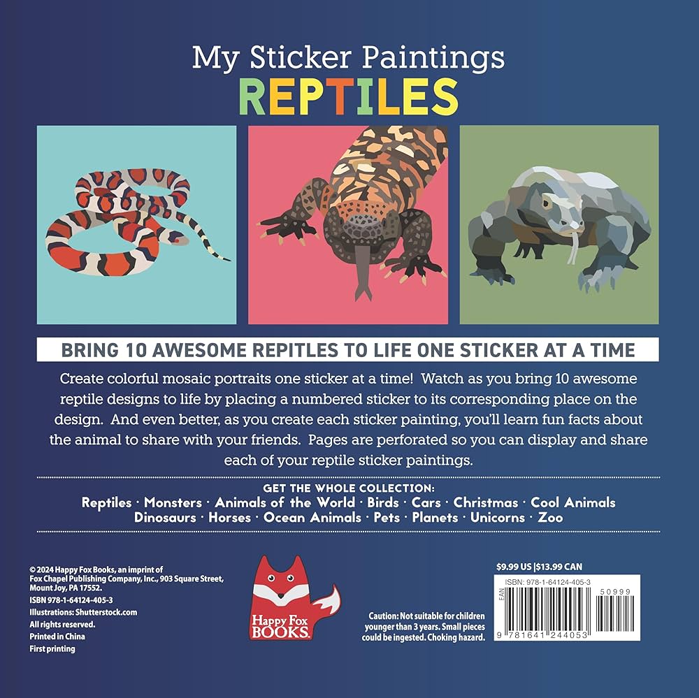 My Sticker Paintings: Reptiles