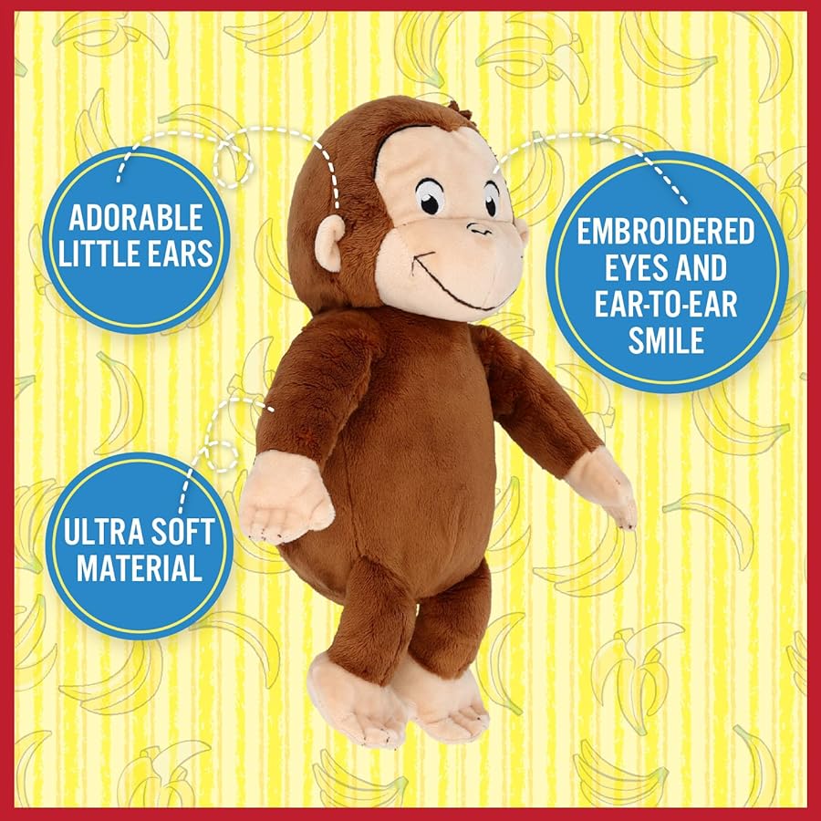 Curious George 8 Inch Plush Toytown Toytown Toronto