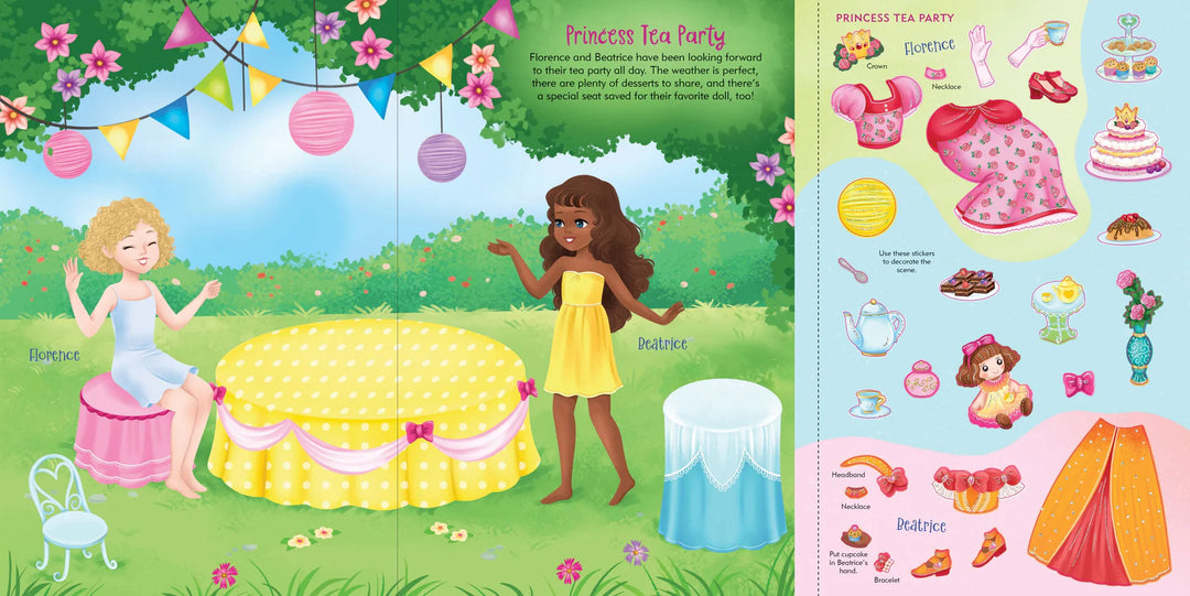 Princesses Sticker Doll Dress-Up Book