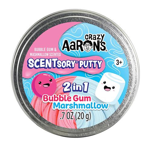 Crazy Aaron's Bubble Gum/Marshmallow 2 In 1 Scentsory Putty