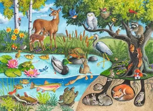 Ravensburger Animals Above & Below 60 Piece Puzzles