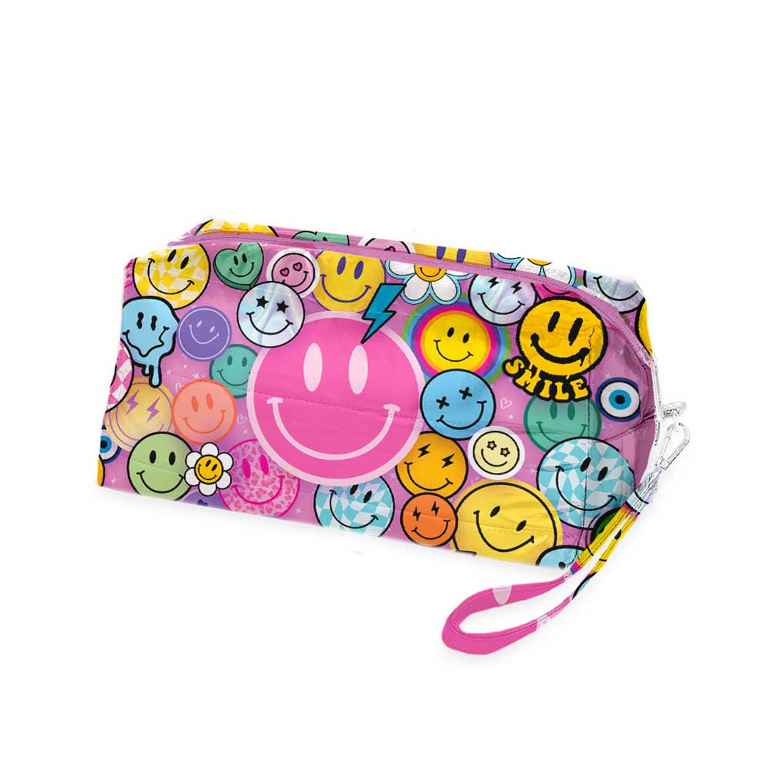 Smile Party Puffer Toiletry Bag