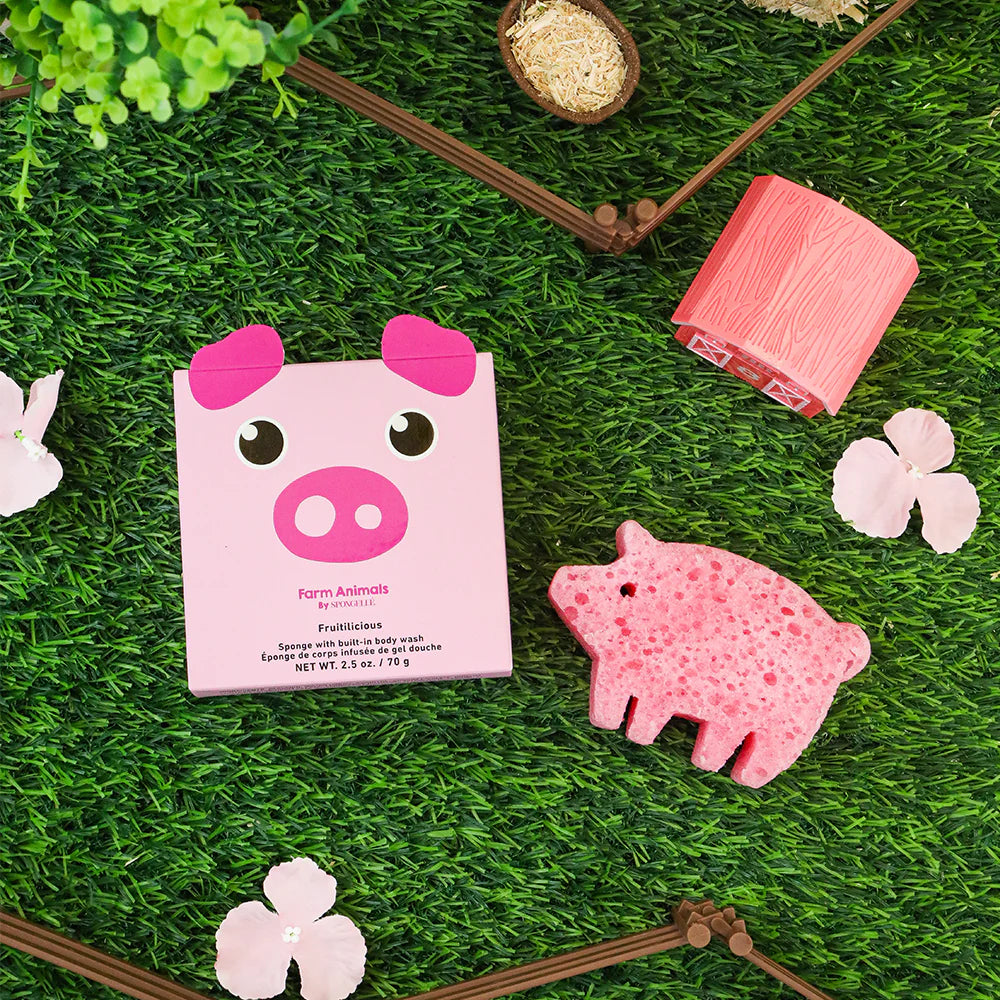 Spongelle® Sponge Farm Animals-Peggy Pig