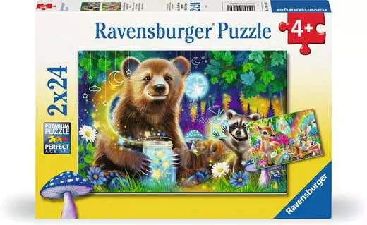 Ravensburger Lovable Woodland Friends 2x24 Piece Puzzles