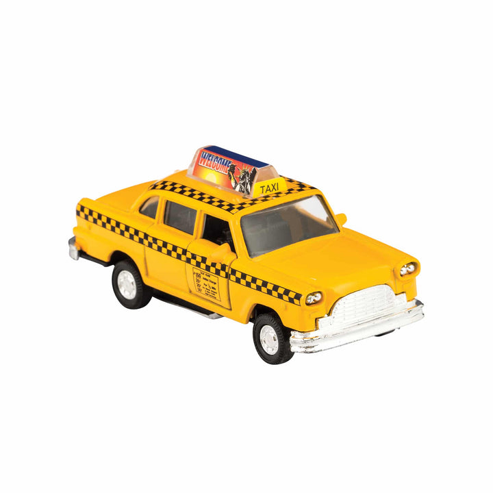 Die-Cast Taxi Pull Back Vehicle