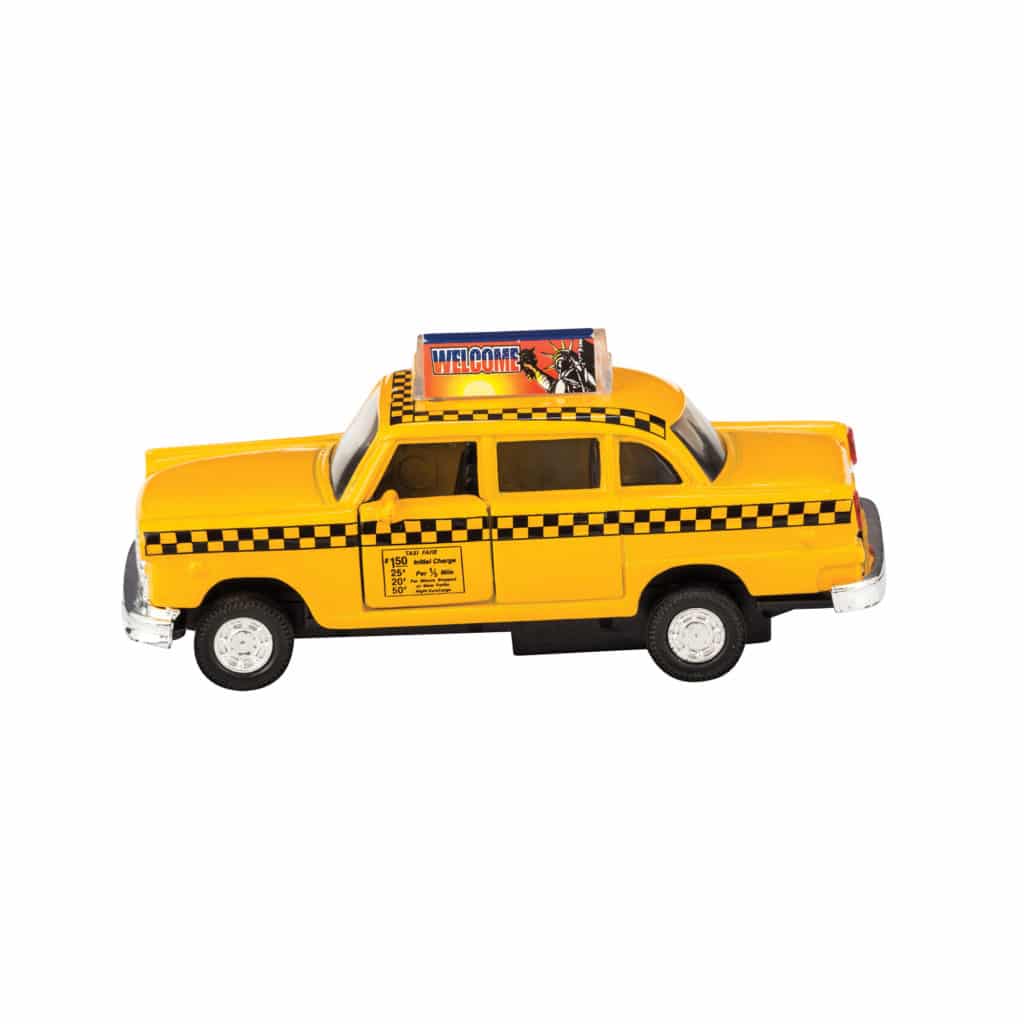 Die-Cast Taxi Pull Back Vehicle