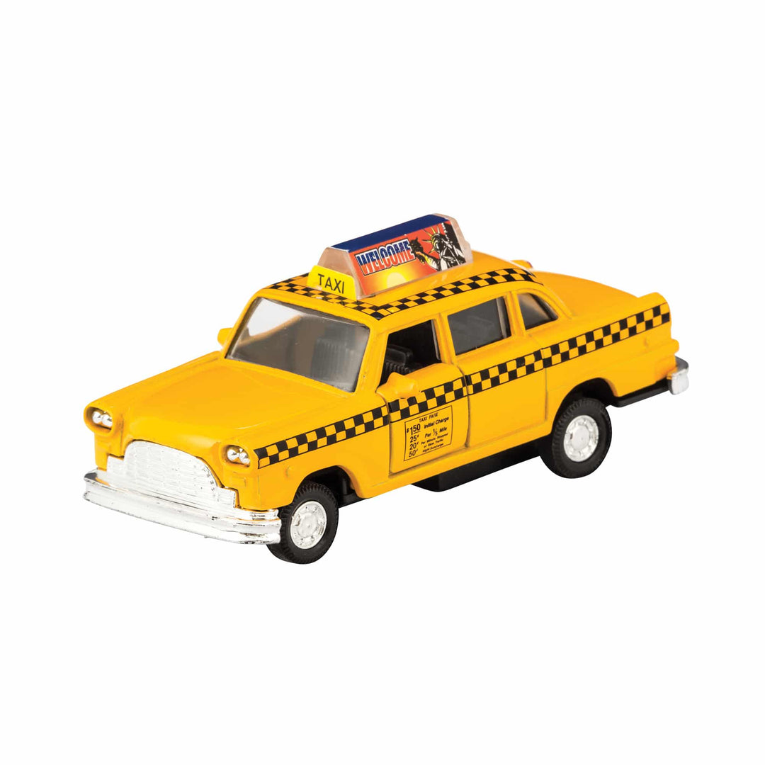 Die-Cast Taxi Pull Back Vehicle