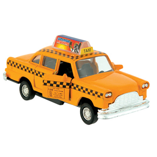 Die-Cast Taxi Pull Back Vehicle