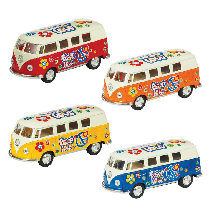 Die Cast VW Classic 1962 Bus Pull Back Vehicle