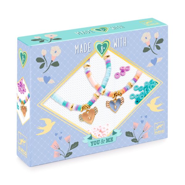 Djeco Heart Heishi Charm Bracelet Kit