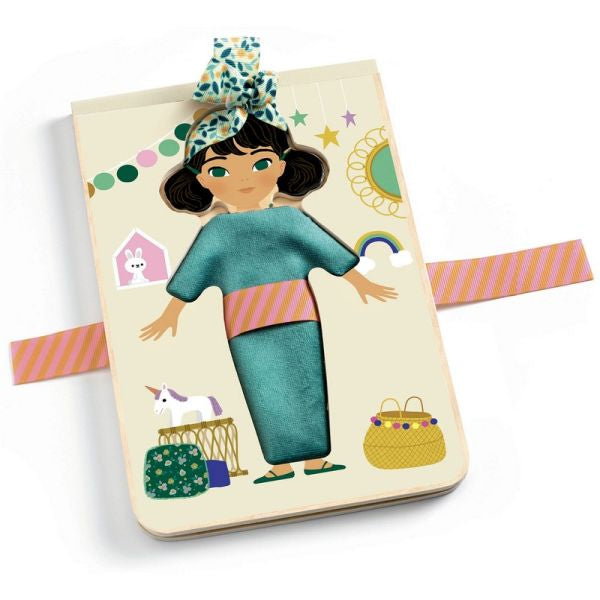 Djeco Jolizabi Wood Dress-Up Fabric Puzzle