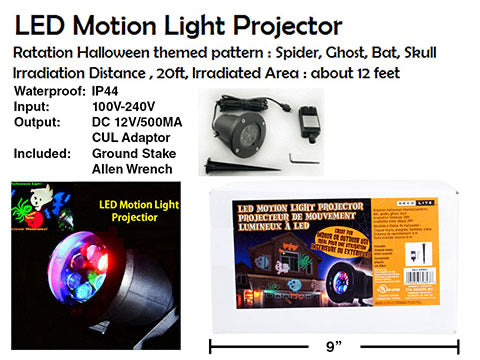 Hallowe en LED Motion Light Projector Toytown Toronto