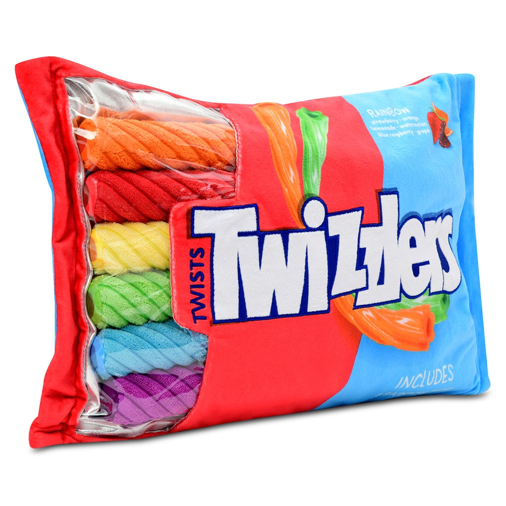 Rainbow Twizzlers Fleece Plush Pillow